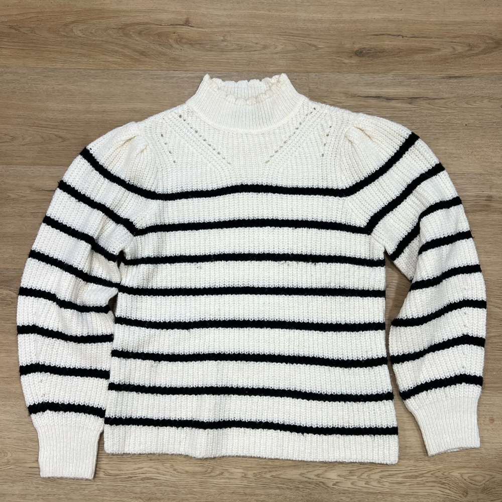 Nordstrom Rack Puff Sleeve Striped Sweater